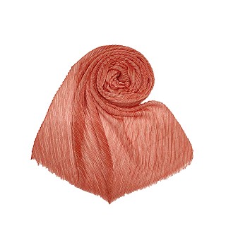 Crinkled glitter hijab - Orange